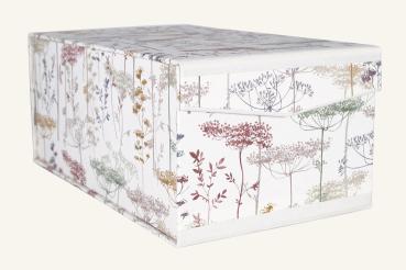 Practical photo box "Fiori al sole", 3 compartments